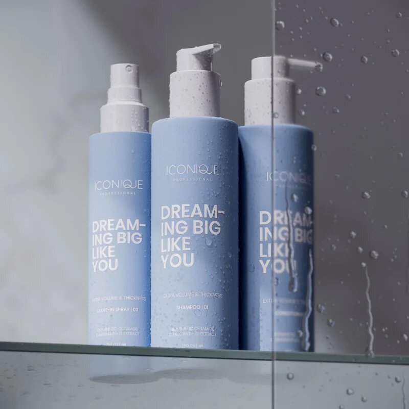 ICONIQUE Professional DREAMING BIG LIKE YOU Volume & Thickness спрей без отмиване за увеличаване на обема за фина коса 150 мл.