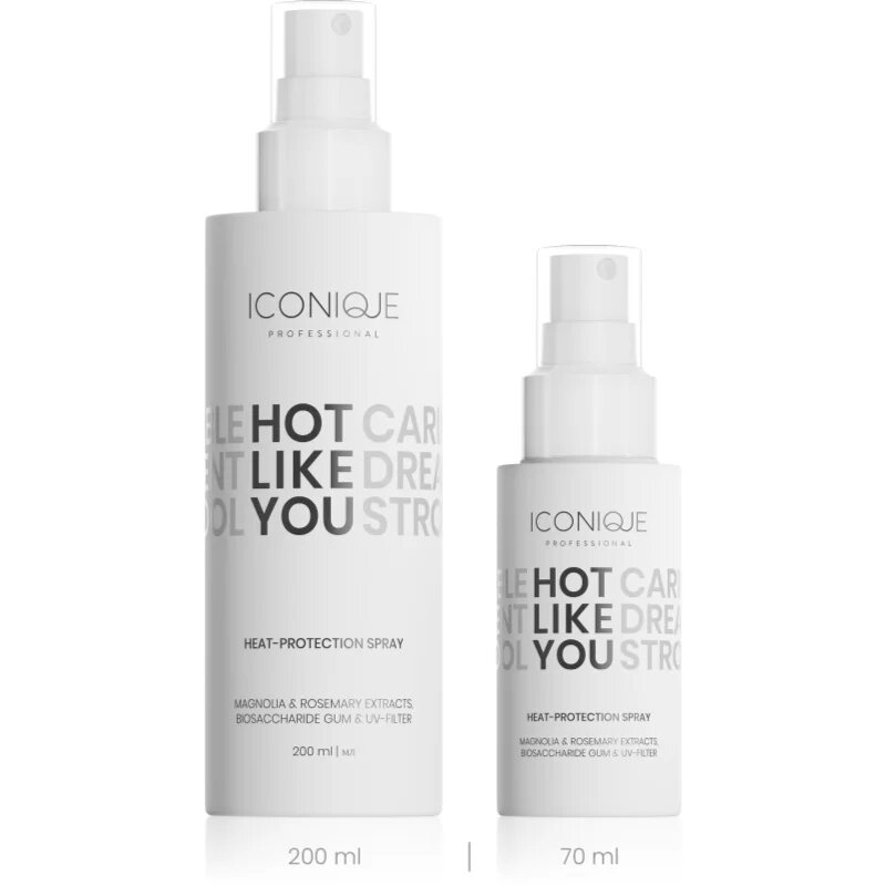 ICONIQUE Professional HOT LIKE YOU Heat-protection защитен спрей за топлинно оформяне на косата 70 мл.