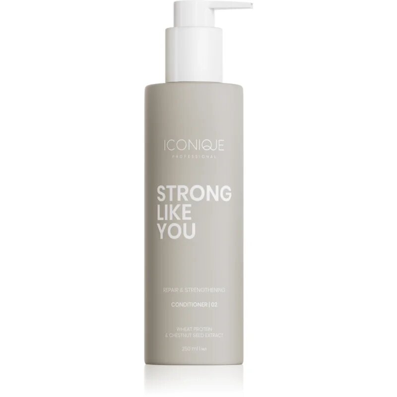 ICONIQUE Professional STRONG LIKE YOU Repair & Strengthening подсилващ балсам за увредена коса 250 мл.