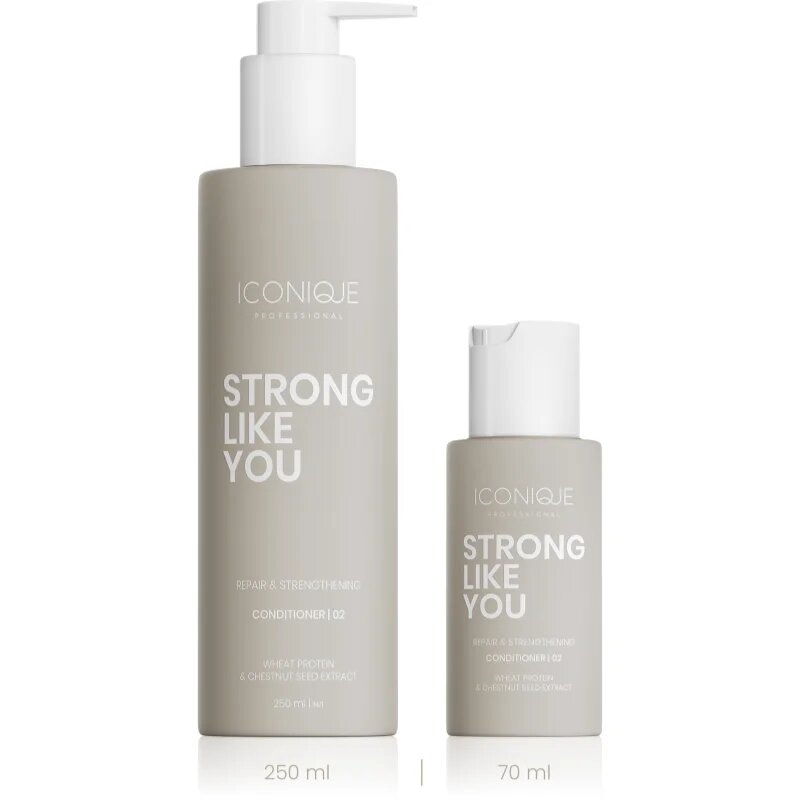 ICONIQUE Professional STRONG LIKE YOU Repair & Strengthening подсилващ балсам за увредена коса 250 мл.