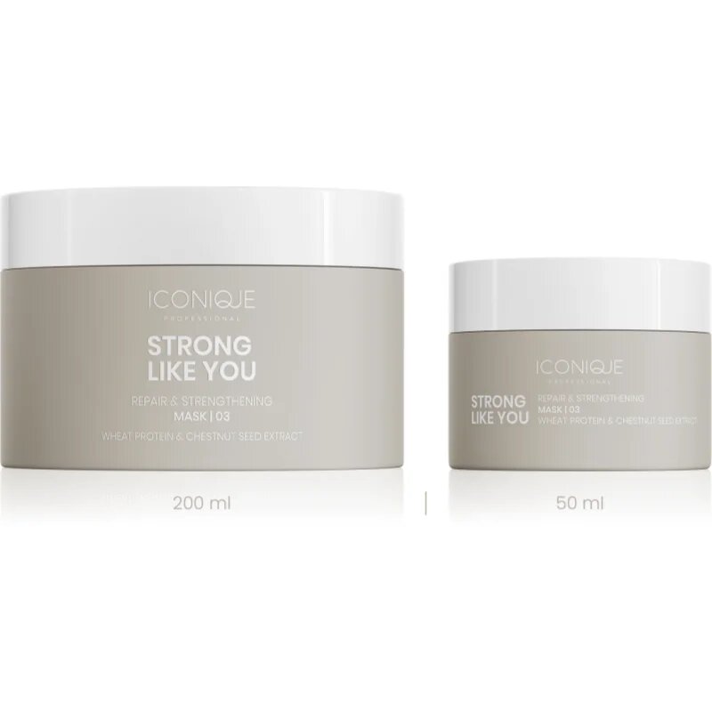 ICONIQUE Professional STRONG LIKE YOU Repair & Strengthening регенерираща маска за увредена коса 200 мл.