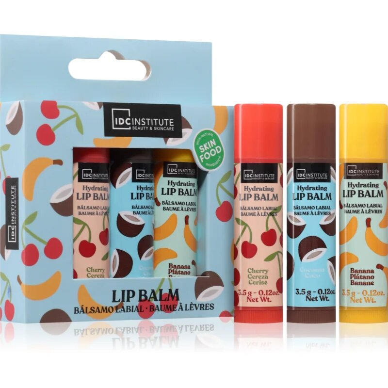 IDC INSTITUTE Food Lip Balm балсам за устни 3x3.5 гр.