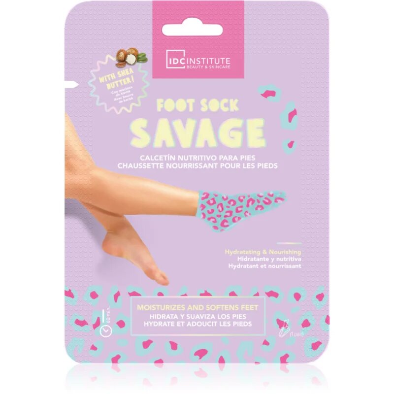 IDC INSTITUTE Foot Sock Savage хидратираща маска за крака 1 бр.
