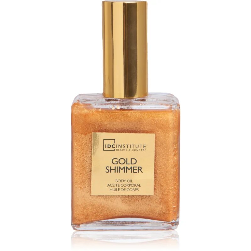 IDC INSTITUTE Gold Shimmer сухо бронзиращо олио за тяло 50 мл.
