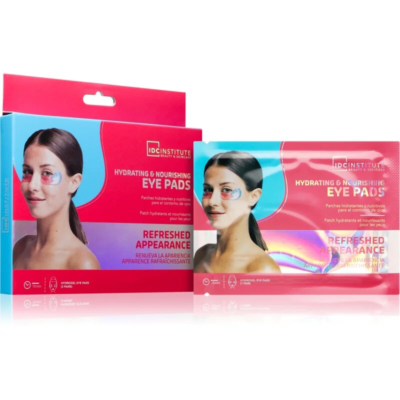 IDC INSTITUTE Hydrating & Nourishing възстановяващи възглавнички с хидрогел за очи 2x4 гр.