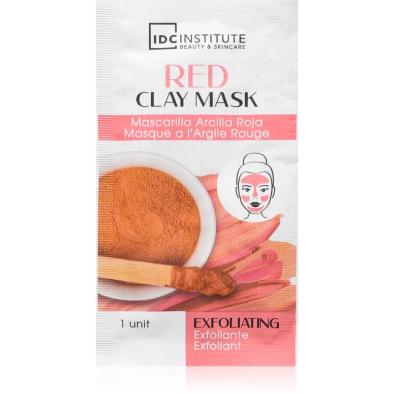 IDC INSTITUTE Red Clay Mask ексфолираща маска 3x8 гр.