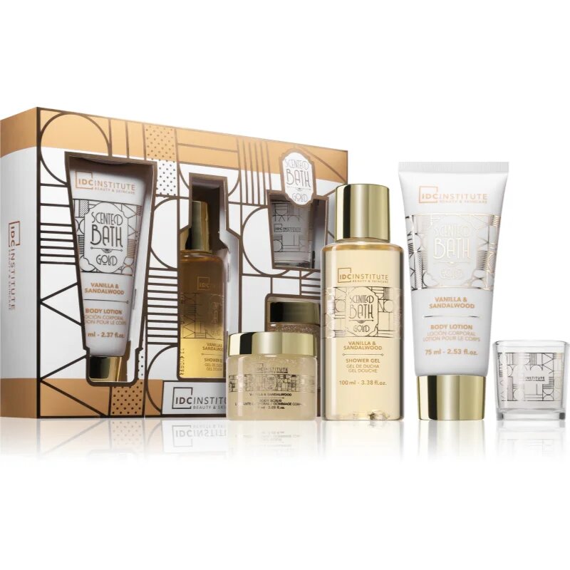 IDC INSTITUTE Scented Bath Gold Perfect Bath подаръчен комплект за жени