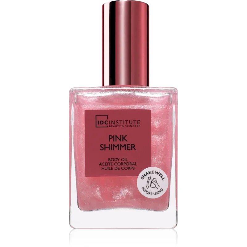 IDC INSTITUTE Shimmer Pink блестящо масло за тяло 45 мл.