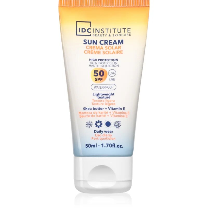 IDC INSTITUTE Sun Cream водоустойчив крем за слънчеви бани SPF 50 50 мл.