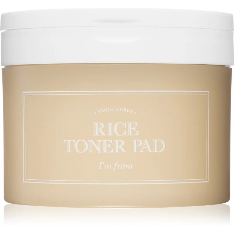 I'm from Rice Toner Pad тонизиращи възглавнички за освежаване и изглаждане на кожата 60 бр.