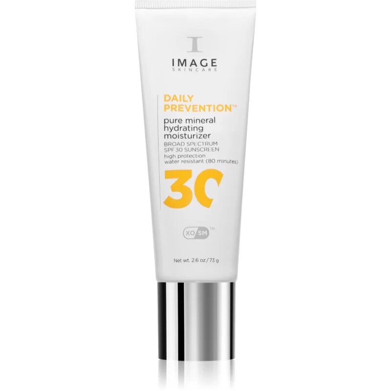 IMAGE Skincare Daily Prevention Pure Mineral Hydrating Moisturizer слънцезащитен минерален крем за суха кожа SPF 30 73 гр.