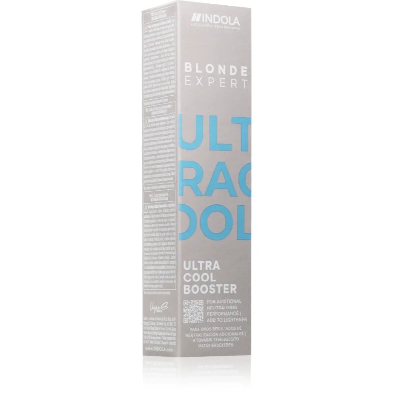 Indola Blond Expert Ultra Cool Booster тонер за неутрализиране на жълтите тонове за руса коса 60 мл.
