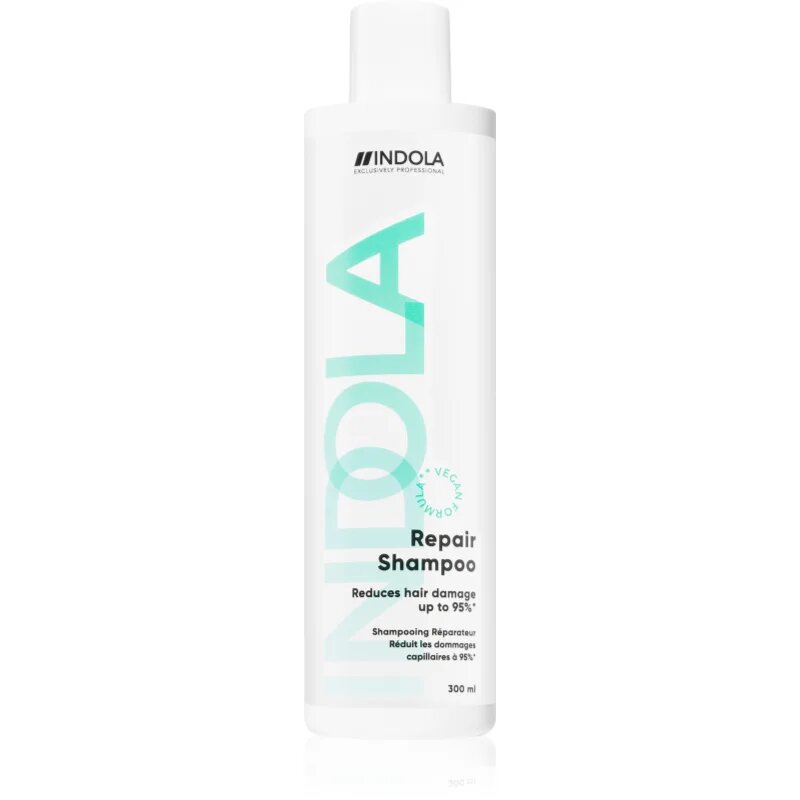 Indola Repair Shampoo подхранващ шампоан за увредена и крехка коса 300 мл.
