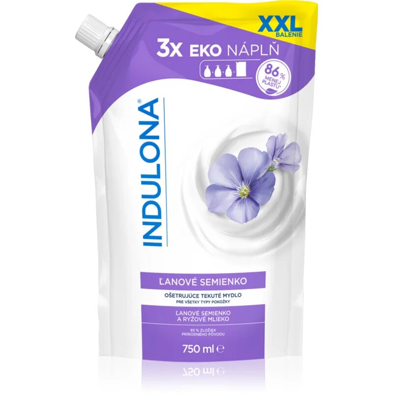 Indulona Linseed течен сапун пълнител 750 мл.