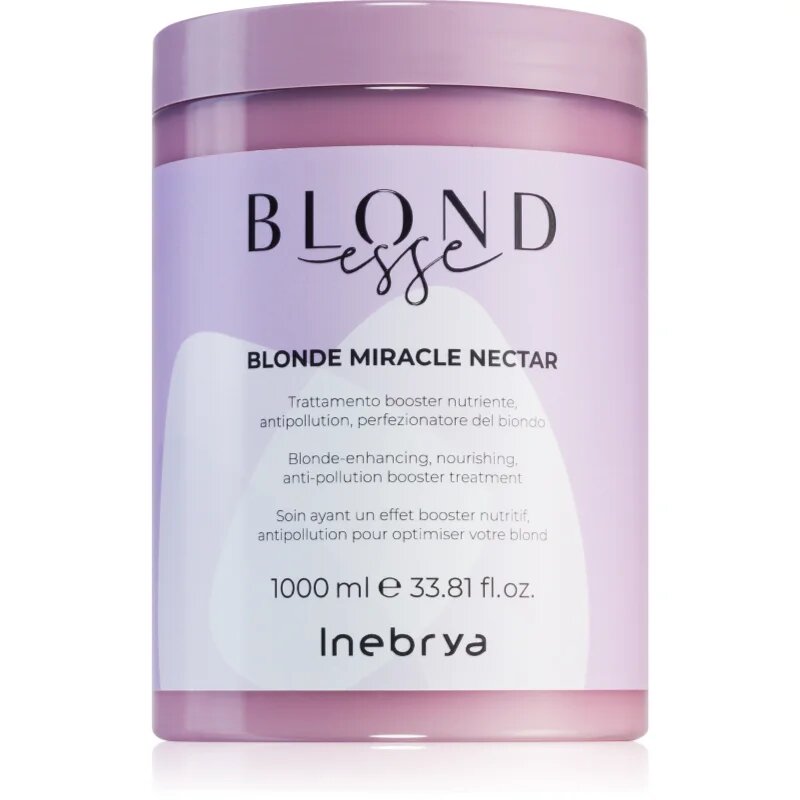 Inebrya BLONDesse Blonde Miracle Nectar дълбоко подхранваща грижа за руса коса 1000 мл.