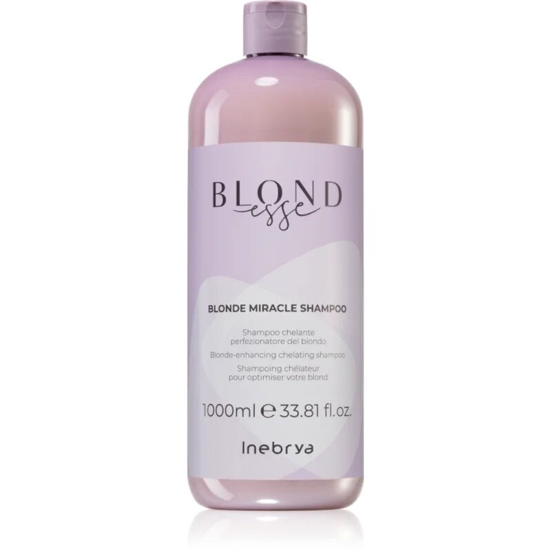 Inebrya BLONDesse Blonde Miracle Shampoo почистващ детоксикиращ шампоан за руса коса 1000 мл.