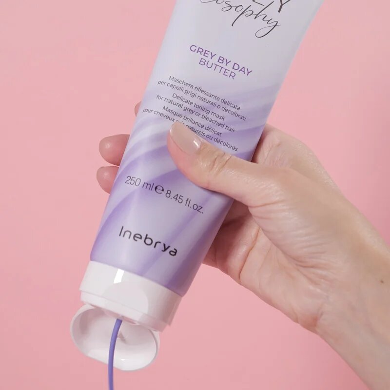 Inebrya Greylosophy Grey By Day Butter маска за коса за сива коса 250 мл.