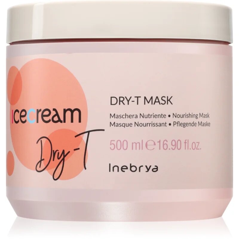 Inebrya Ice Cream Dry-T Mask подхранваща маска за суха коса изтощена коса 500 мл.