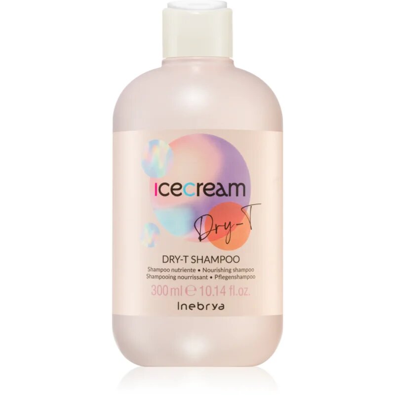 Inebrya Ice Cream Dry-T Shampoo подхранващ шампоан за суха и увредена коса 300 мл.