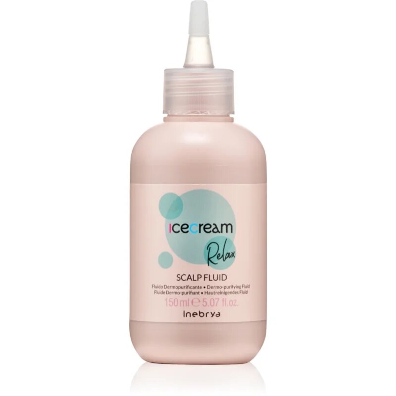 Inebrya Ice Cream Relax Scalp Fluid Pre-shampoo грижа за използване преди нанасянето на шампоан na pokožku hlavy 150 мл.