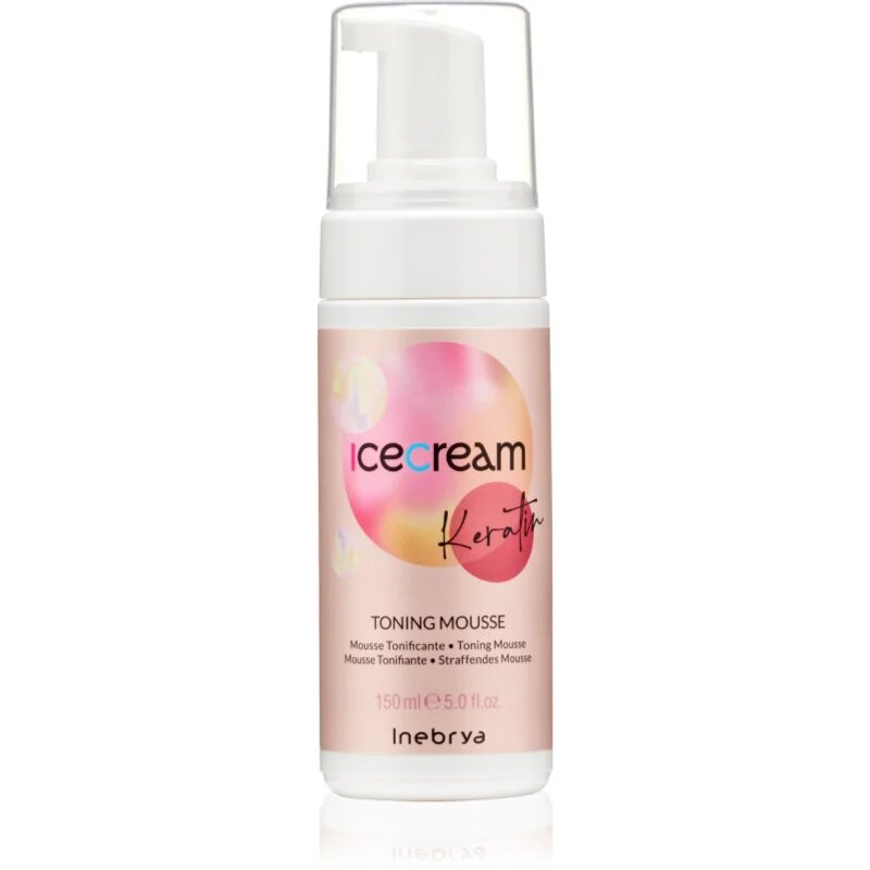 Inebrya Keratin Toning Mousse регенерираща пяна За коса s keratinem 150 мл.