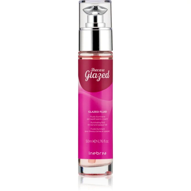 Inebrya Shecare Glazed Fluid озаряващ серум за блясък и мекота на косата 50 мл.