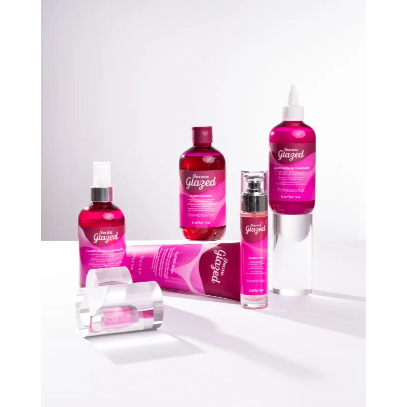 Inebrya Shecare Glazed Fluid озаряващ серум за блясък и мекота на косата 50 мл.