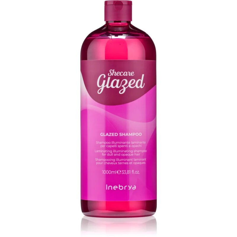 Inebrya Shecare Glazed Shampoo шампоан за блясък за блясък и мекота на косата 1000 мл.