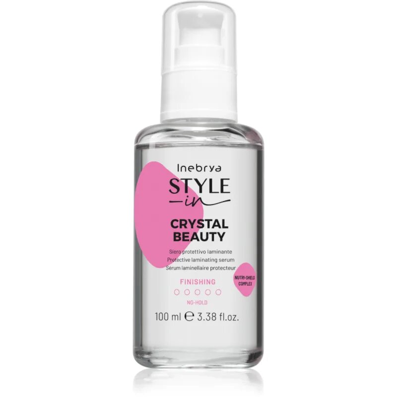 Inebrya Style-In Crystal Beauty защитен флуид за блясък и мекота на косата 100 мл.