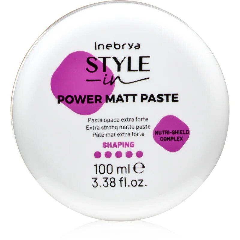 Inebrya Style-In Power Matt Paste матираща стайлинг-паста За коса 100 мл.