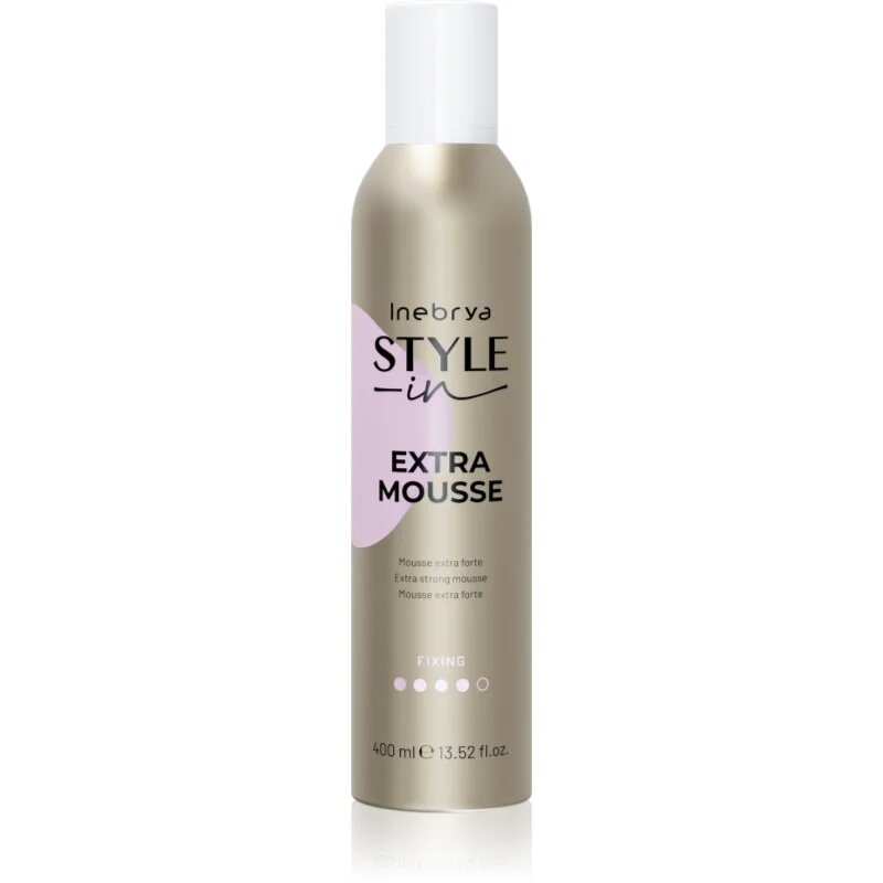 Inebrya Style-In Style-In Extra Mousse пяна втвърдител с екстра силна фиксация 400 мл.