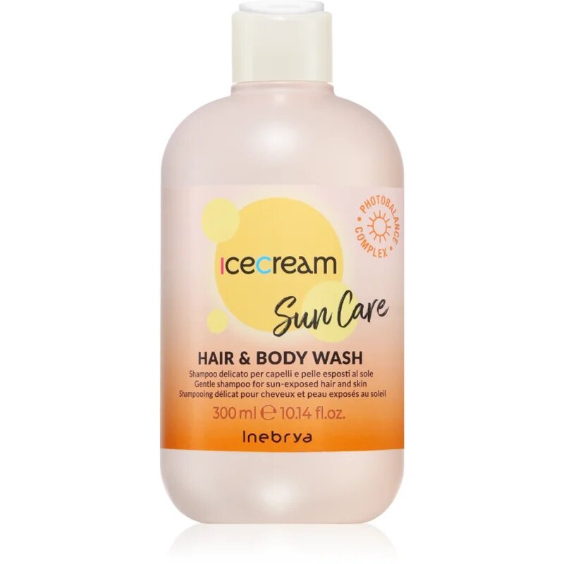 Inebrya Sun Care Hair & Body Wash нежен шампоан за тяло и коса 300 мл.