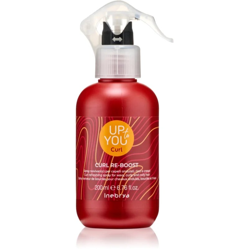 Inebrya Up To You Curl Re-Boost Spray освежаващ спрей за чуплива и къдрава коса 200 мл.