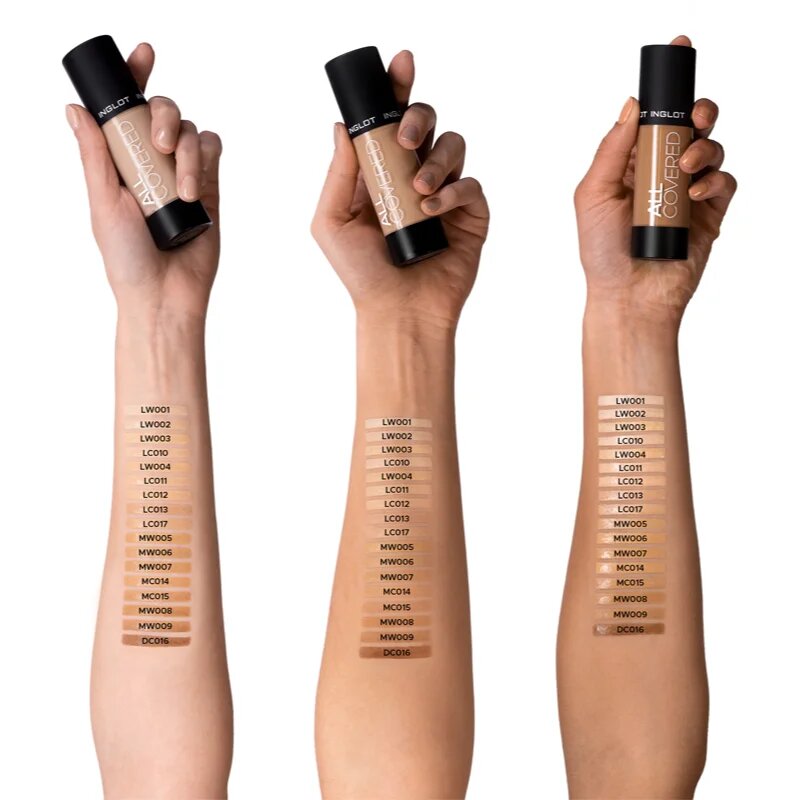 Inglot All Covered дълготраен фон дьо тен цвят LC 010 30 мл.