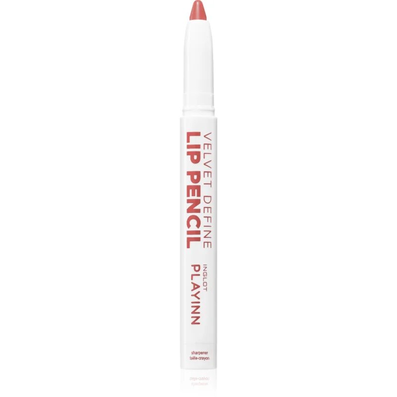 Inglot PlayInn Velvet Define Lip Pencil интензивен молив за устни цвят BLUSHING ESPRESSO 64 1.6 гр.