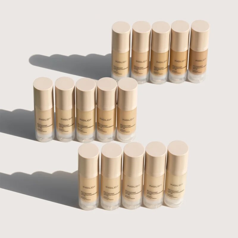Inglot Skin Focused Care Face Foundation SPF 50 фон дьо тен SPF 50 цвят 305 Peachy Beige 30 мл.