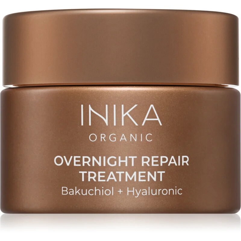 INIKA Organic Overnight Repair Treatment нощна регенерираща маска за интензивна хидратация 50 мл.