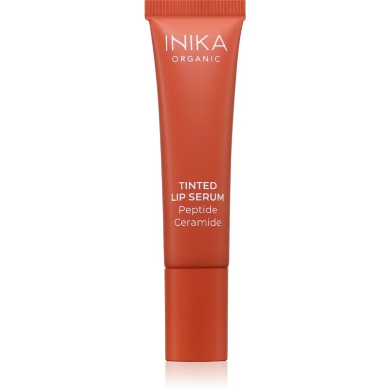 INIKA Organic Tinted Lip Serum Peptide + Ceramide тониращ серум за устни цвят Rosewood 10 мл.