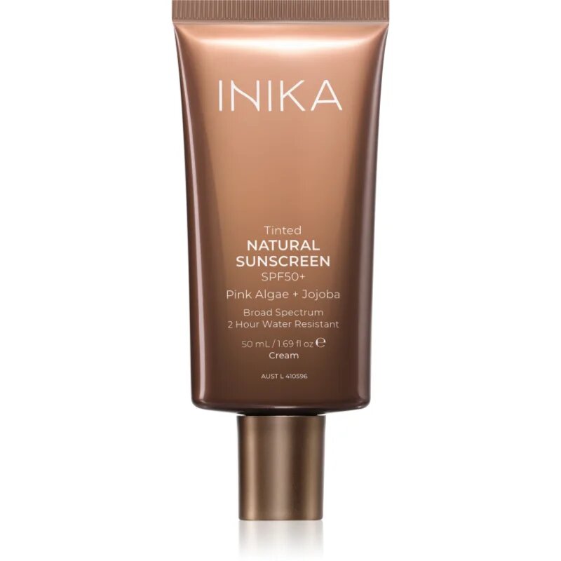 INIKA Organic Tinted Natural Sunscreen тониращи слънцезащитни продукти SPF 50+ 50 мл.