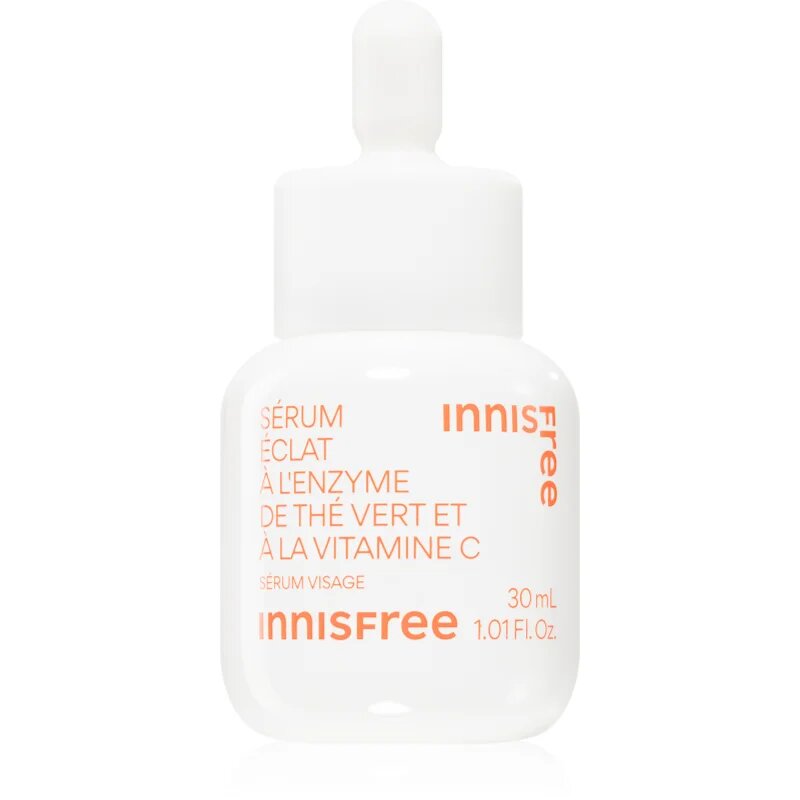 innisfree Green Tea Enzyme Vitamin C Brightening Serum озаряващ серум с витамин С да уеднакви цвета на кожата 30 мл.