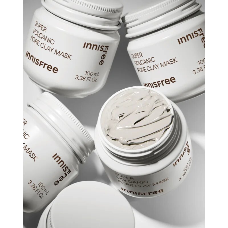innisfree Super Volcanic Pore Clay Mask почистваща глинена маска за лице за изглаждане на кожата и минимизиране на порите 100 мл.