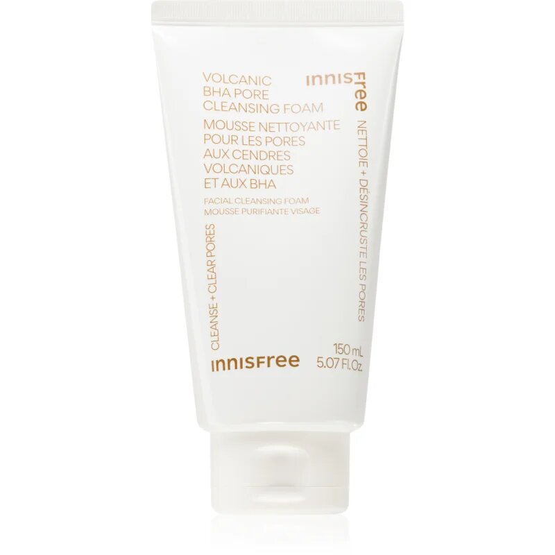 innisfree Volcanic BHA Pore Cleansing Foam нежна почистваща пяна за изглаждане на кожата и минимизиране на порите 150 мл.