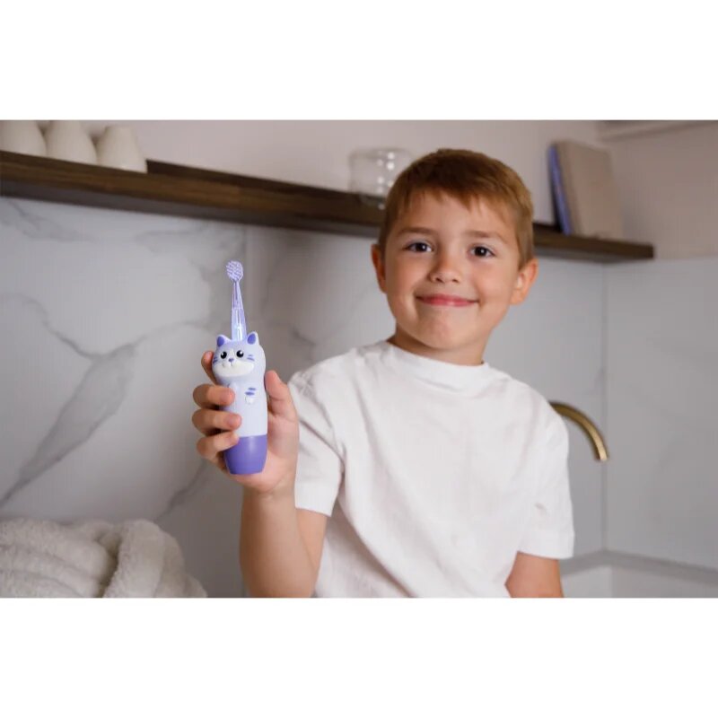 innoGIO GIOcat четка за зъби за деца Violet 1 бр.
