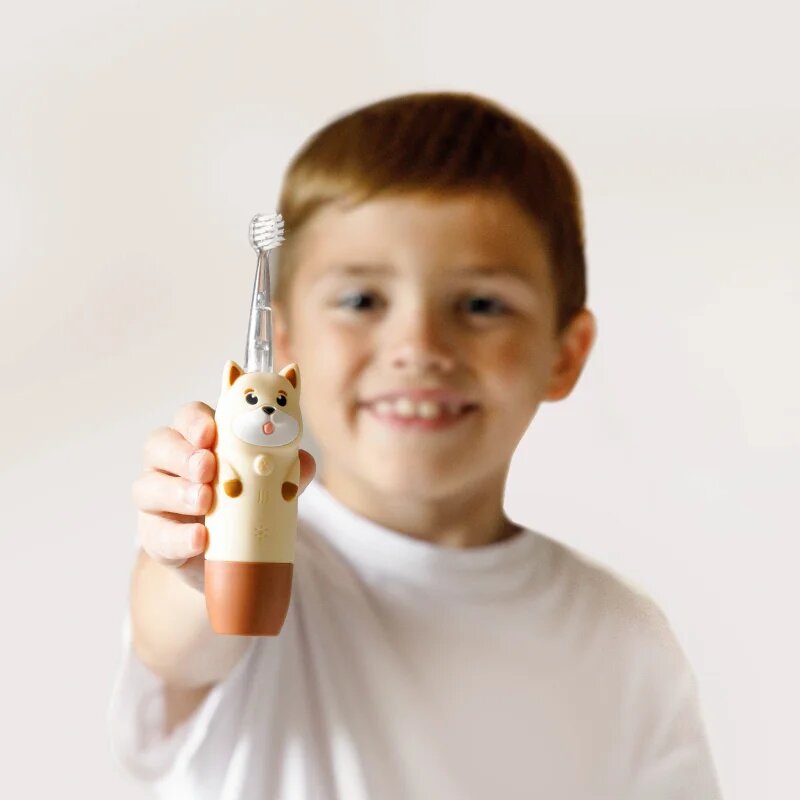 innoGIO GIOdog четка за зъби за деца Brown 1 бр.