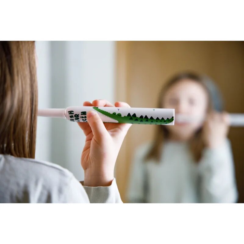 innoGIO GIOSonic Crocodile четка за зъби за деца 3-12 y 1 бр.