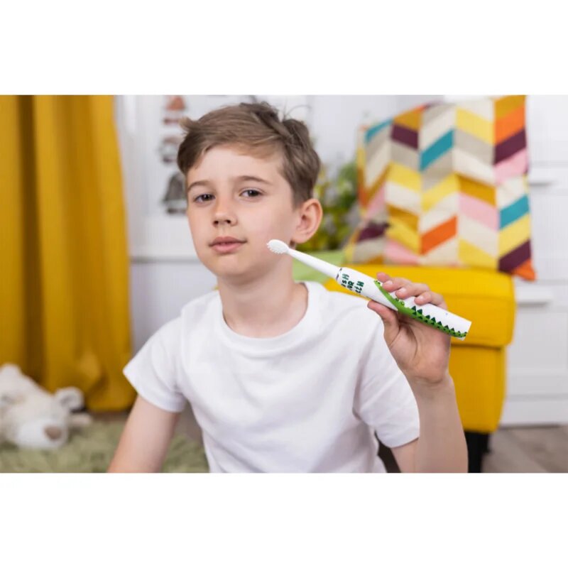 innoGIO GIOSonic Crocodile четка за зъби за деца 3-12 y 1 бр.