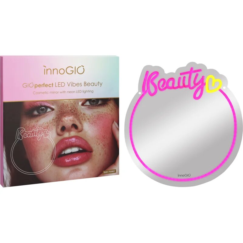 innoGIO Vibes Beauty GIO-759BY козметично огледалце с LED подсветка 325 cm x 34cm x 1cm 1 бр.