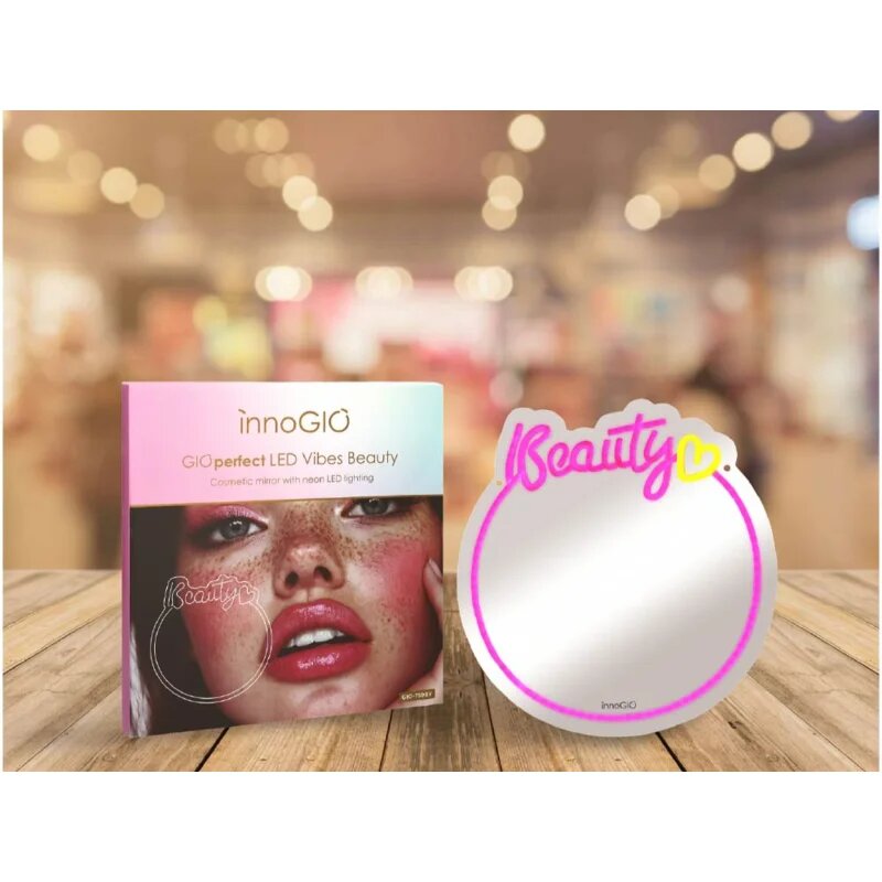 innoGIO Vibes Beauty GIO-759BY козметично огледалце с LED подсветка 325 cm x 34cm x 1cm 1 бр.