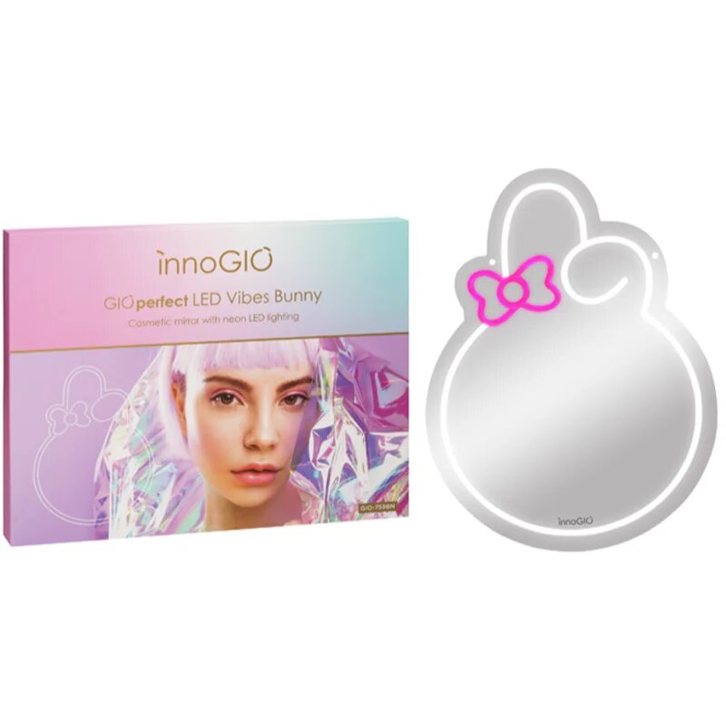 innoGIO Vibes Bunny GIO-759BN козметично огледалце с LED подсветка 30 cm x 40cm x 1cm 1 бр.
