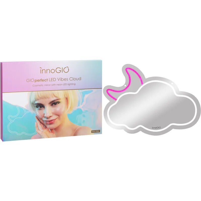 innoGIO Vibes Cloud GIO-759C козметично огледалце с LED подсветка 41cm x 28cm x 1cm 1 бр.